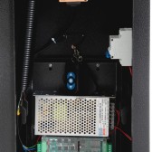 Vue du moteur de la barrière levante automatique