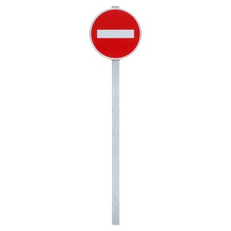 Vue générale du kit de panneau de Sens interdit B1 diam. 450 mm