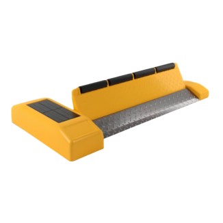 Vue générale de la barrière de parking solaire TITAN