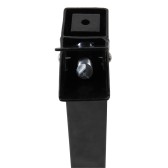 Zoom sur le fourreau amovible verrouillable pour barrière croix de saint andré