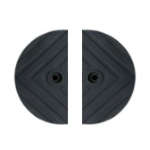 vue générale des extrémités de ralentisseur parking 1830 mm