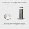 clé inox borne escamotable manuelle