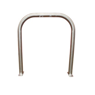 Image générale de l'arceau vélo sur platines acier galvanisé H900 mm Image générale de l'arceau vélo sur platines acier galvanisé H900 mm