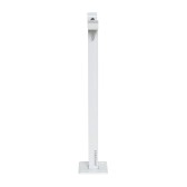 Vue de profil du support pour barrière levante